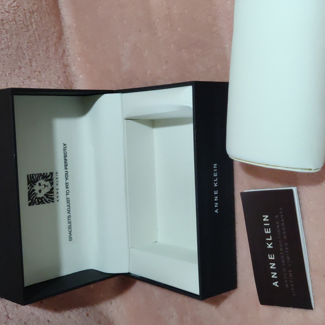Annie Klein Watch Box With Cushion And Watch Instruction Booklet No Watch
